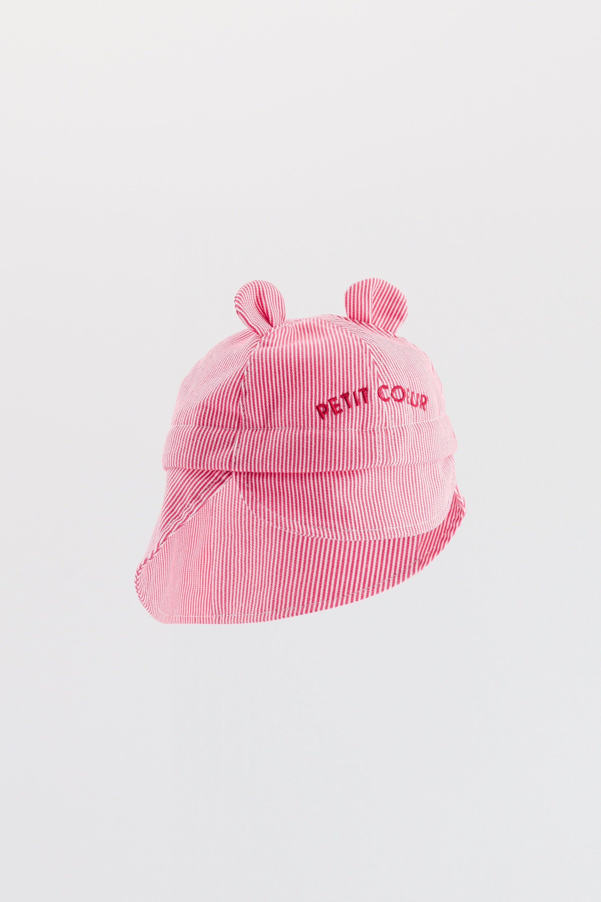 Chamaye Baby Sonnenhut "Petit Coeur" Pink | Striped