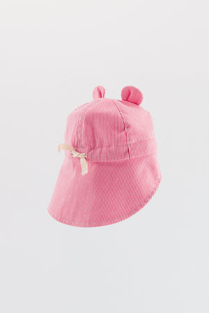 Chamaye Baby Sonnenhut "Petit Coeur" Pink | Striped