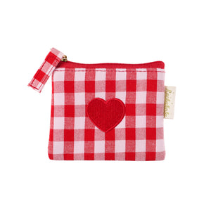 Rockahula Mini-Portemonnaie | Gingham Love Heart