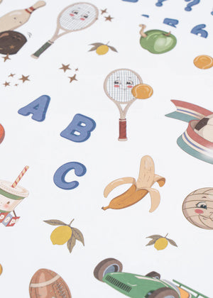 Konges Sløjd Back to School Stickers | Multi Boy