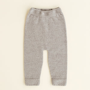 Hvid Baby Strickhose "Guido" Pebble