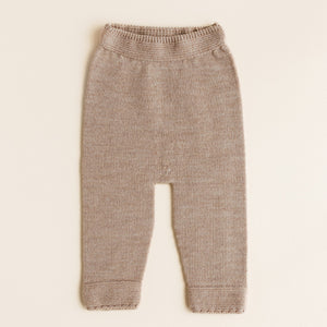 Hvid Baby Strickhose "Guido" Sand