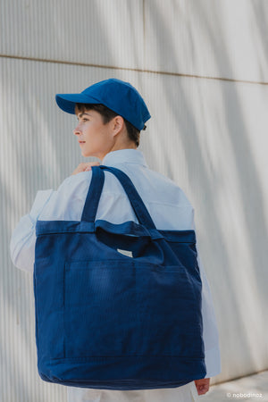 Nobodinoz Maxi Bag "Paris-Tokyo Cobalt"