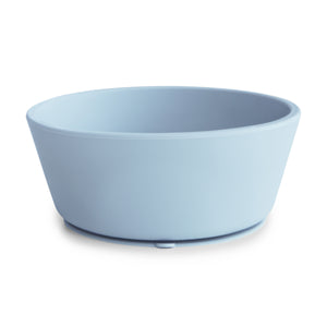 Mushie Silikon Schüssel mit Saugnapf | Powder Blue