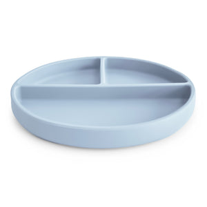 Mushie Silikon-Saugnapf-Teller | Powder Blue