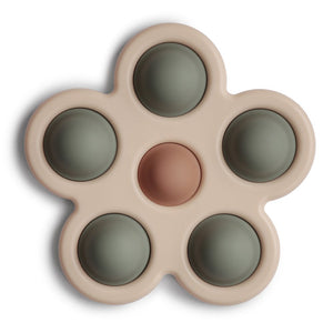 Mushie Blumen Babyspielzeug | Dried Thyme/Natural/Shifting Sand