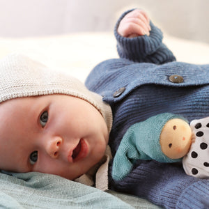Nanchen Natur Kuscheltuch "Pünktchen Salbei"