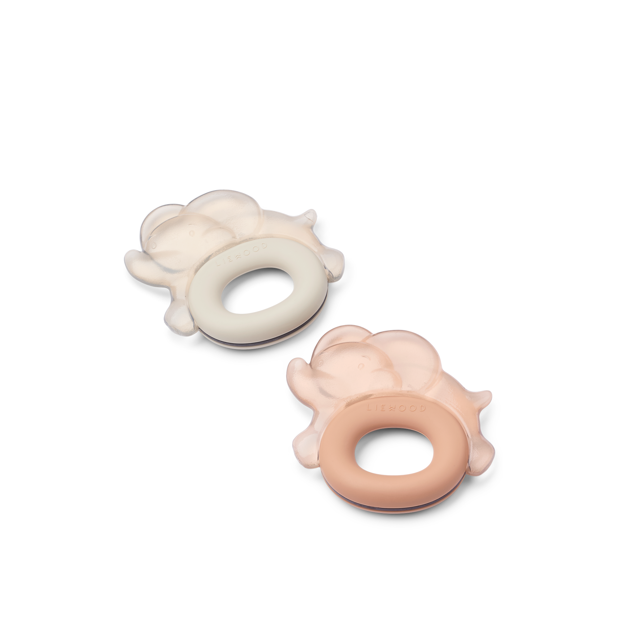 Liewood Rita Elephant Beißring 2er-Pack – kühlbare Zahnungsringe aus EVA in Elefantenform, ideal für Babys in der Zahnungsphase.