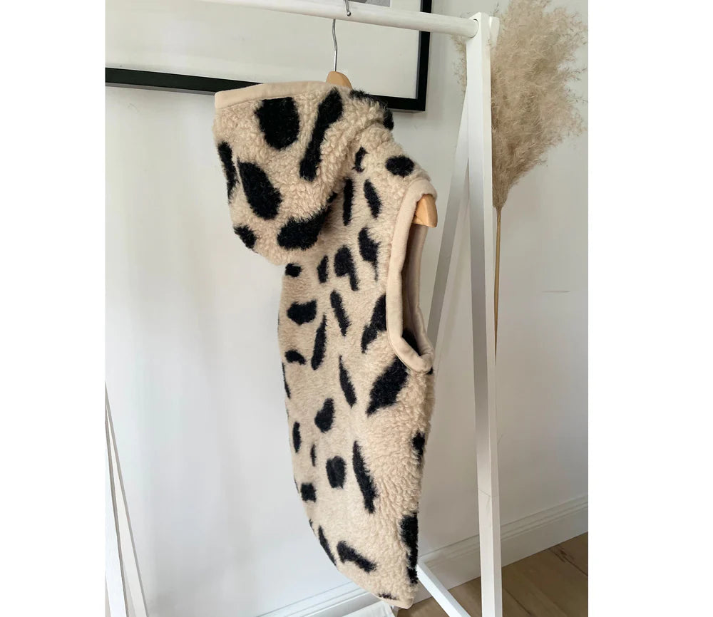 Alwero Kinder Bio Wollweste "Robby" | Leo Gepard