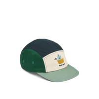 Liewood Rory Printed Cap Blue Fog Multi Mix, Kinder-Cap mit Sonnenschutz und verspieltem Muster