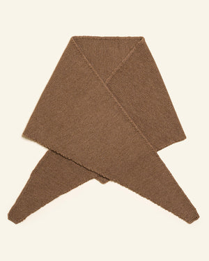 Hvid Dreieckstuch Merinowolle "Josephina" | Mocha