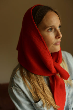 Hvid Dreieckstuch "Josephina" Red