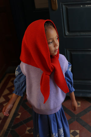 Hvid Dreieckstuch "Josephina" Red