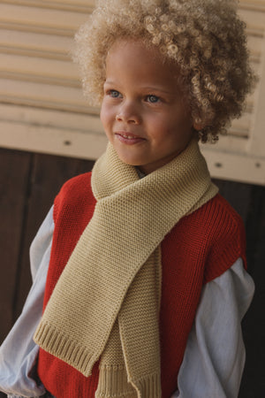 Hvid Schal "Ivo" Light Yellow