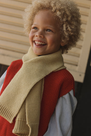 Hvid Schal "Ivo" Light Yellow