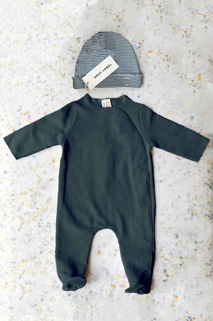 Gray Label Newborn Essentials Set | GOTS | Bleu gris