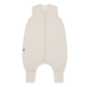 emma & noah Schlafsack mit Füssen aus Leinen 0.5 TOG | Essential Beige