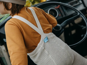 Collant sans pied à bretelles Silly Silas | Mélange Crème Hippie