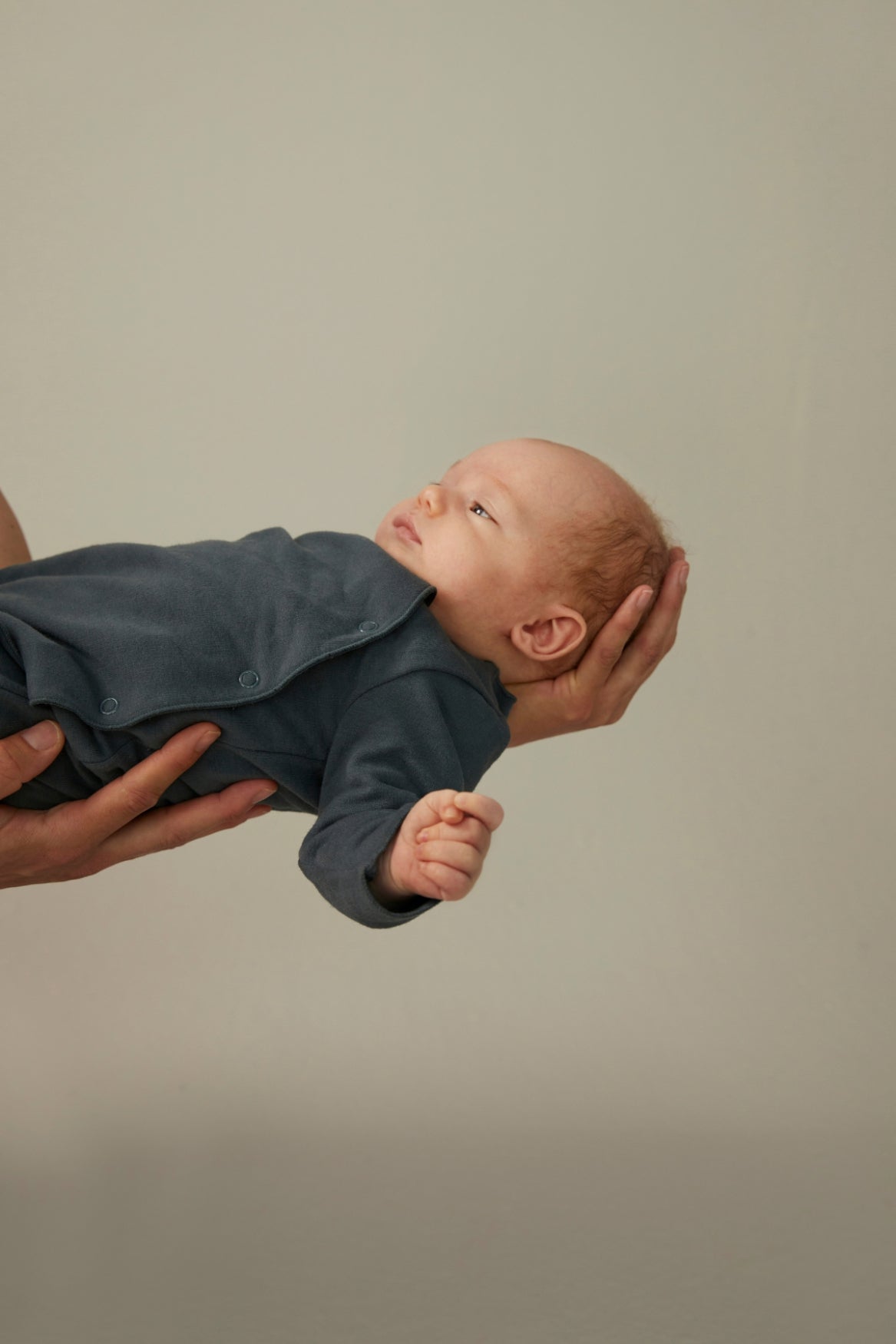 Gray Label Newborn Strampler | Blue Grey