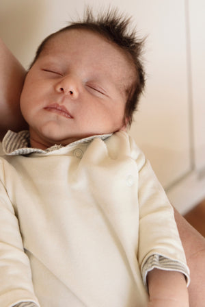Gray Label Newborn Strampler mit Druckknöpfen GOTS | Cream