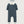 Gray Label Baby Strampler mit Druckknöpfen GOTS | Blue Gray