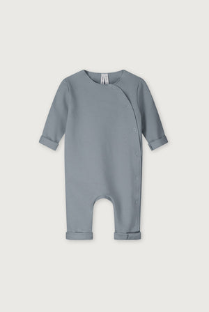 Gray Label Baby Strampler mit Druckknöpfen GOTS | Stone Gray