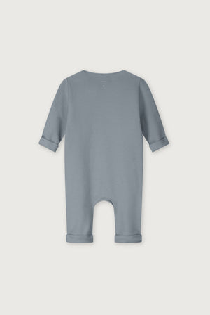 Gray Label Baby Strampler mit Druckknöpfen GOTS | Stone Gray