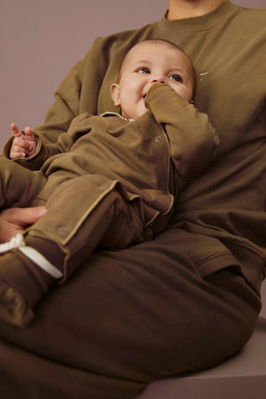 Gray Label Baby Strampler mit Druckknöpfen GOTS | Woody