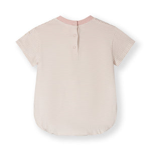 Gray Label Baby Jumpsuit | Faded Pink - Cream