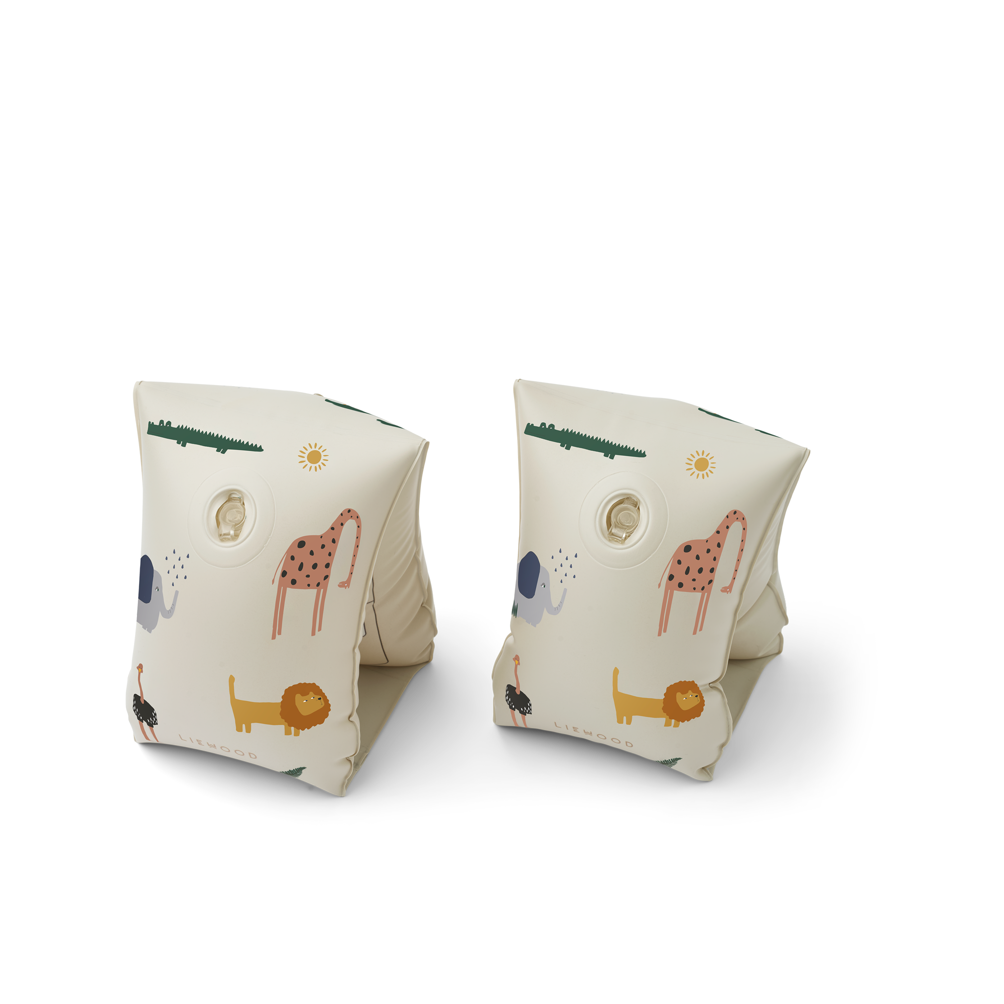 2er Set Schwimmflügel für Kinder mit Tier Aufdruck