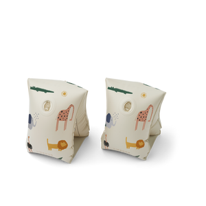 2er Set Schwimmflügel für Kinder mit Tier Aufdruck