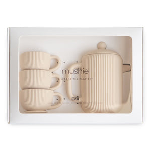 Mushie Silikon-Tee-Set | Shifting Sand