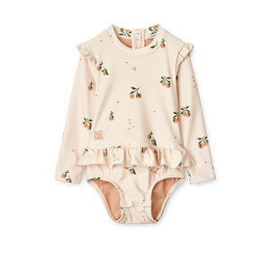 Liewood Baby Badeanzug "Sille" | Peach / Sea Shell