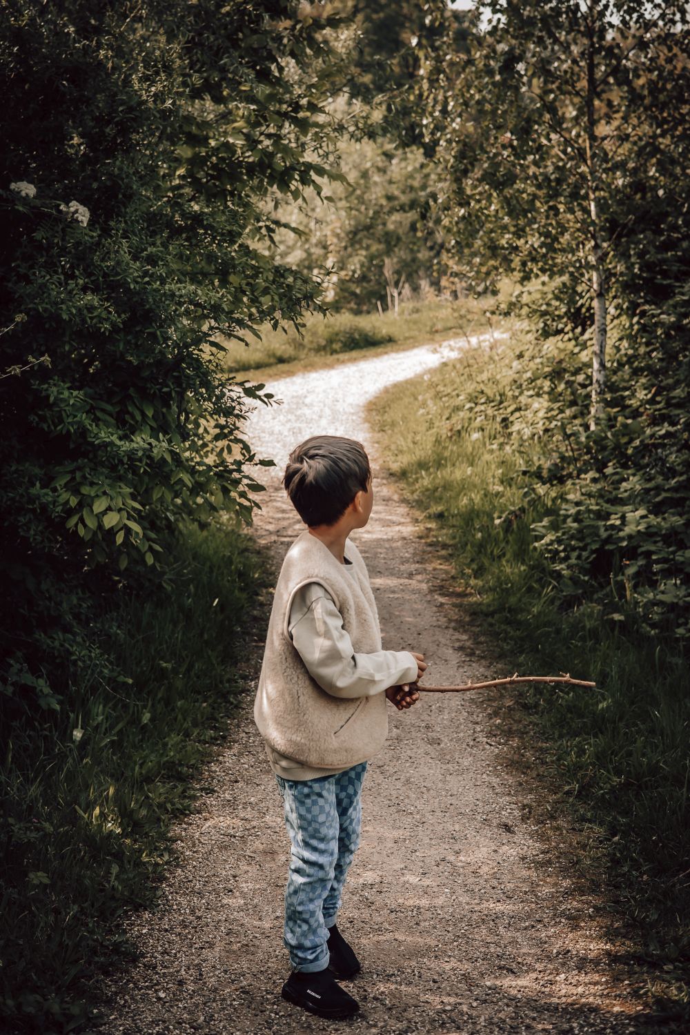 Alwero Kinder Bio Wollweste | Sand Brown