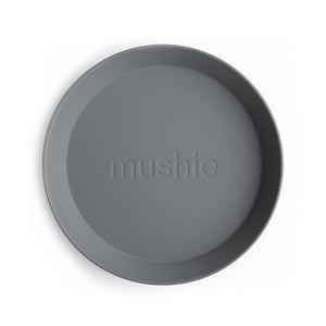 Mushie Kinderteller | 2er Set Smoke