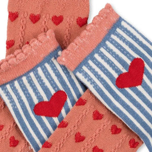 Konges Sløjd Socken "Jaquard Hearts" 2er Pack