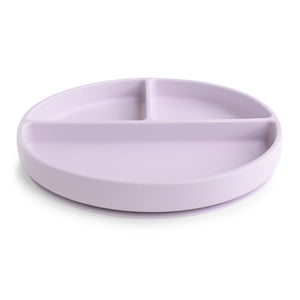 Mushie Silicone Plate with Suction | Soft Lilac