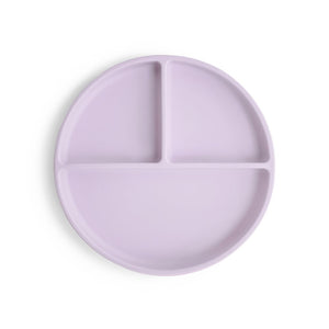 Mushie Silicone Plate with Suction | Soft Lilac