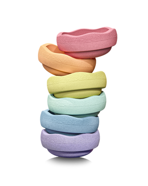Stapelstein Original Mini "Rainbow Pastel" 6er Set