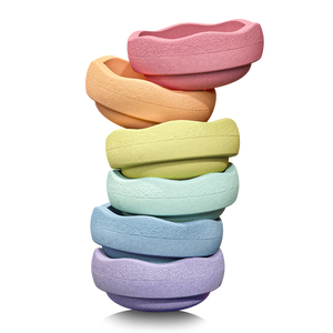 Stapelstein "Rainbow Pastel" 6er Set