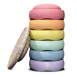 Stapelstein "Rainbow Pastel Bundle" 6+1 Set