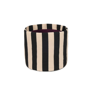 Nobodinoz Aufbewahrungskorb | Black Sand Stripes