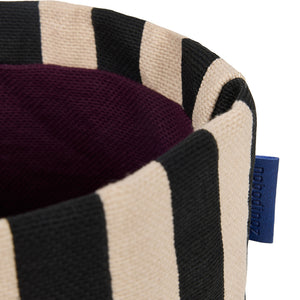 Nobodinoz Aufbewahrungskorb | Black Sand Stripes