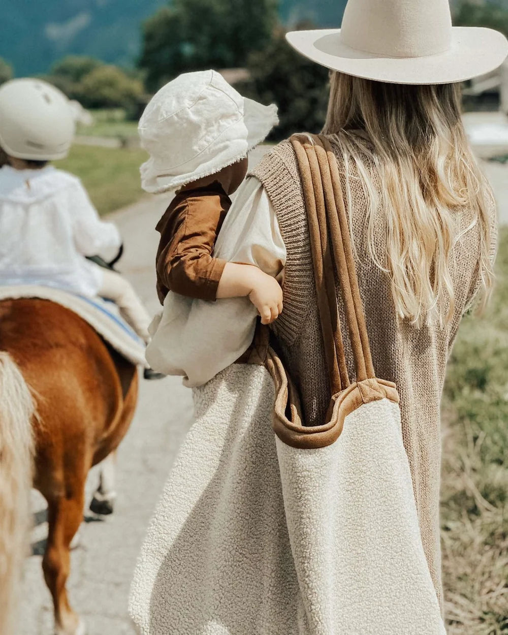 Studio Noos Teddy Lammy Tasche "Mom Bag" | Ecru