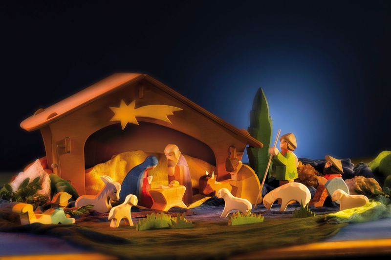 Ostheimer Krippe mit Kind