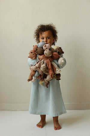 Hvid Kuscheltuch Teddy "Tokki" Mocha