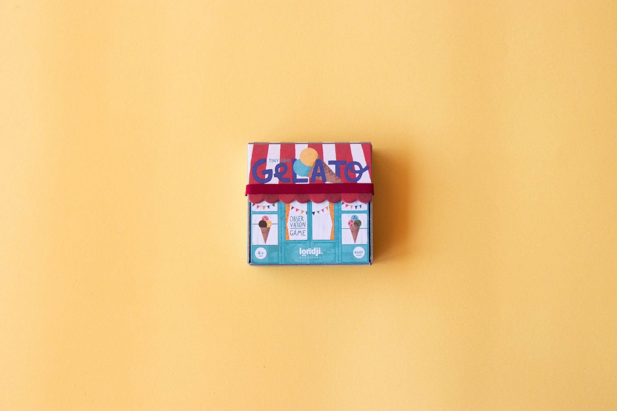 Londji Spiel Tini Game Gelato, nachhaltiges Mini-Kartenspiel mit Eiscreme-Motiv für Kinder