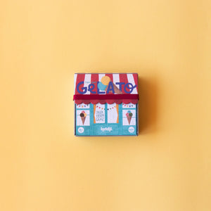 Londji Spiel Tini Game Gelato, nachhaltiges Mini-Kartenspiel mit Eiscreme-Motiv für Kinder