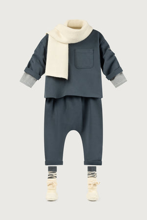 Gray Label Baby Langarm Shirt | Blue Grey