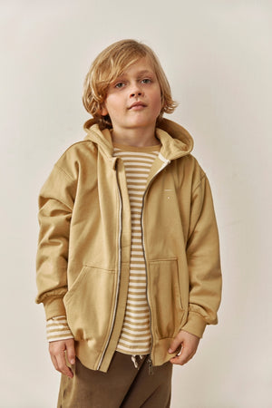 Gilet à capuche zippé Gray Label GOTS | Cookie